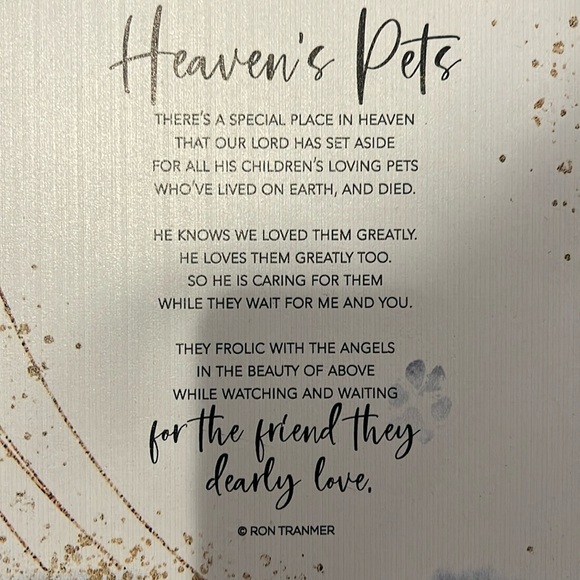 DEXSA heaven’s pet New Horizons Wood Plaque, 6" x 9" - Picture 4 of 4